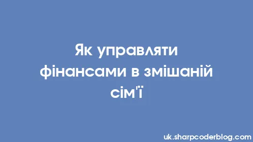 Як управляти фінансами в змішаній сім'ї - Thumbnail
