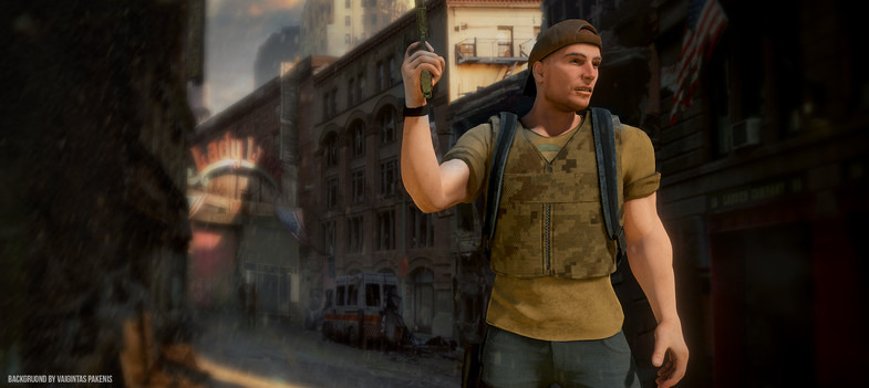 Постапокаліптичний персонаж виживання