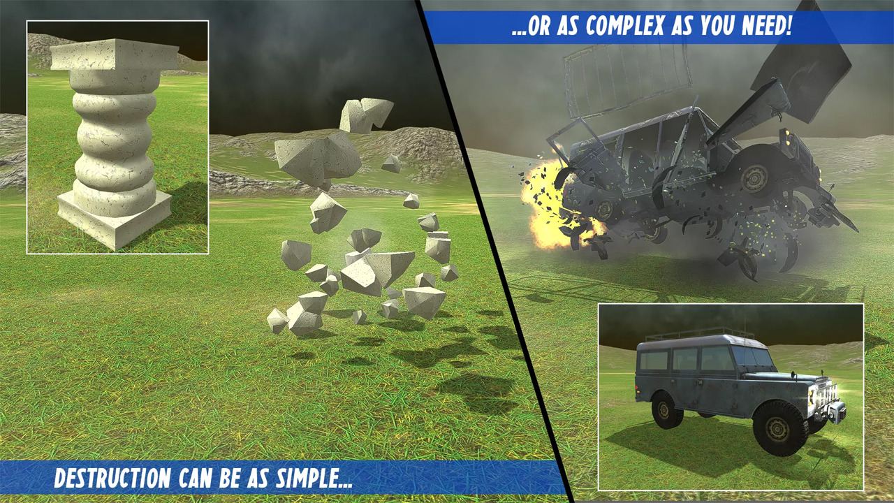 DestroyIt — система знищення — пакет магазину ресурсів Unity.